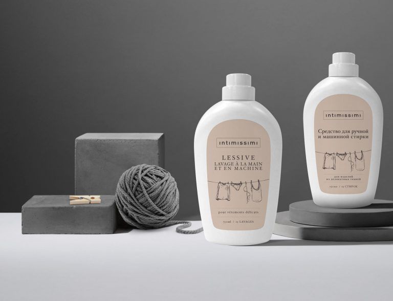 label design detergente bucato intimissimi