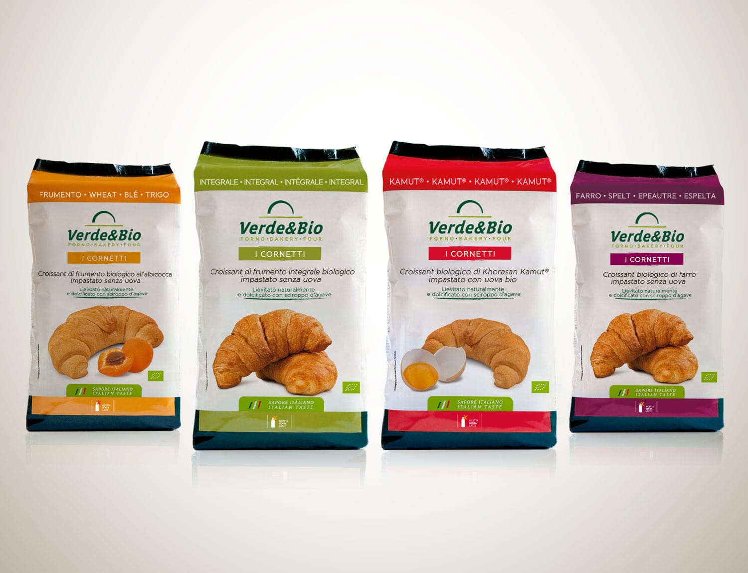 packaging design food bio incarti croissant VerdeBio
