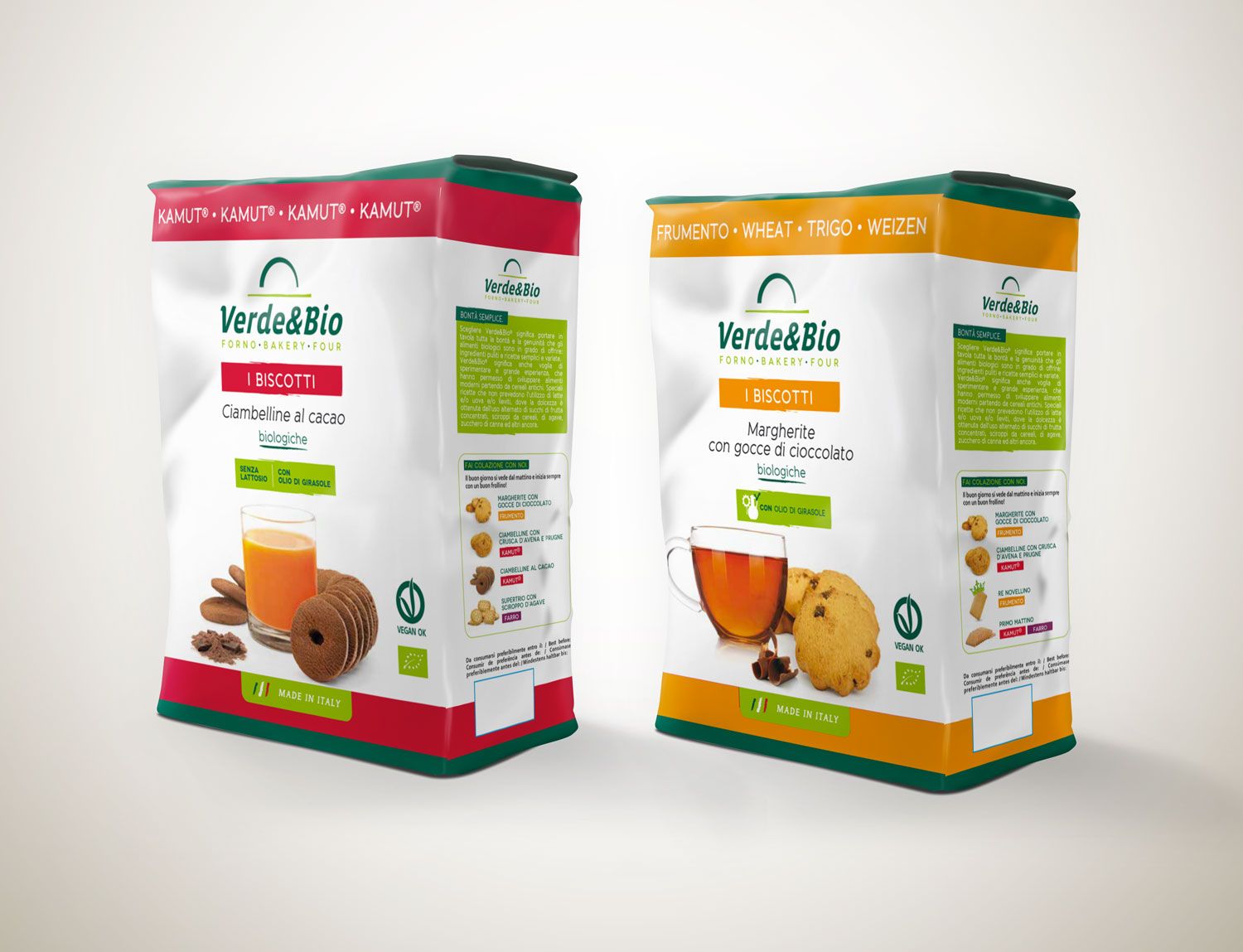 Willbe packaging design food bio biscotti VerdeBio