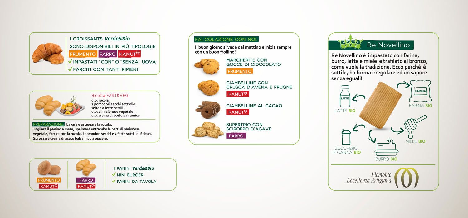 Willbe Packaging design icone su incarti VerdeBio