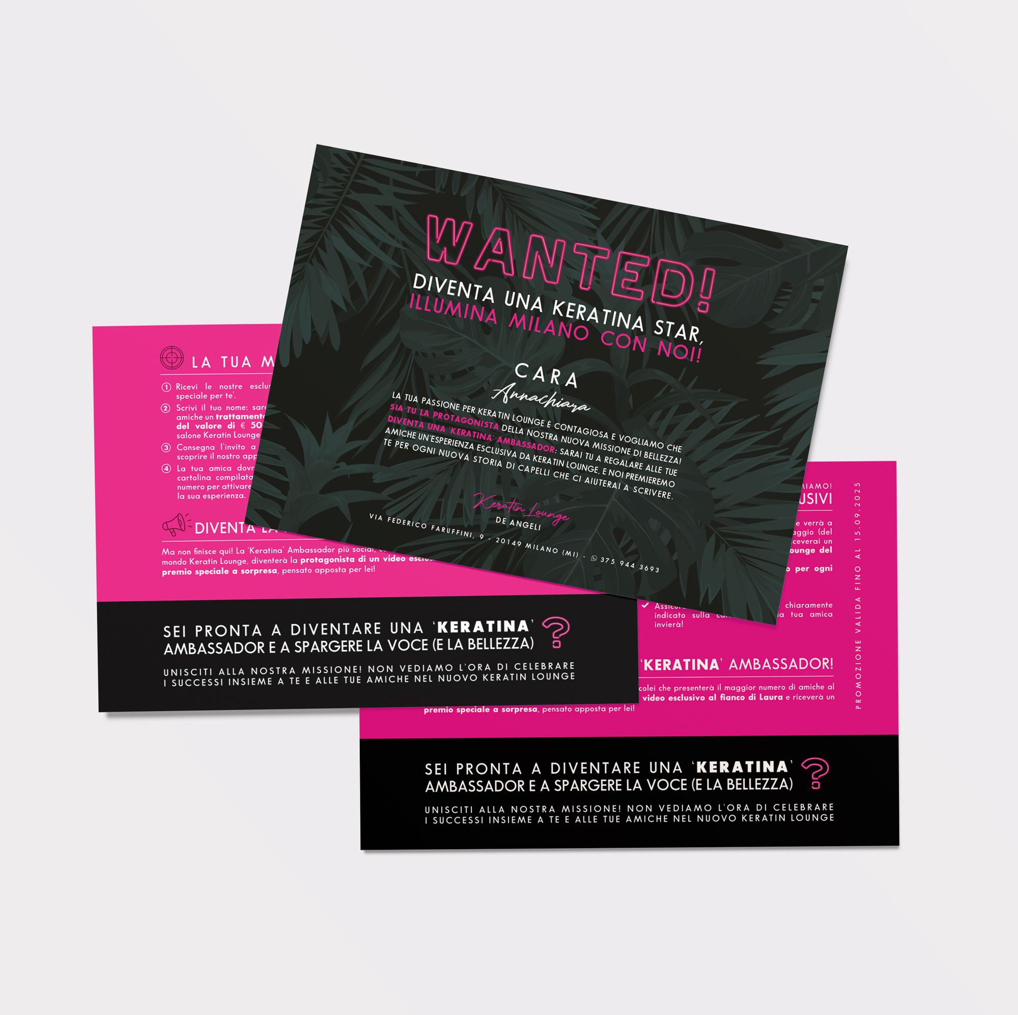 WillBe - Brand Positioning Hair Care - postcard design