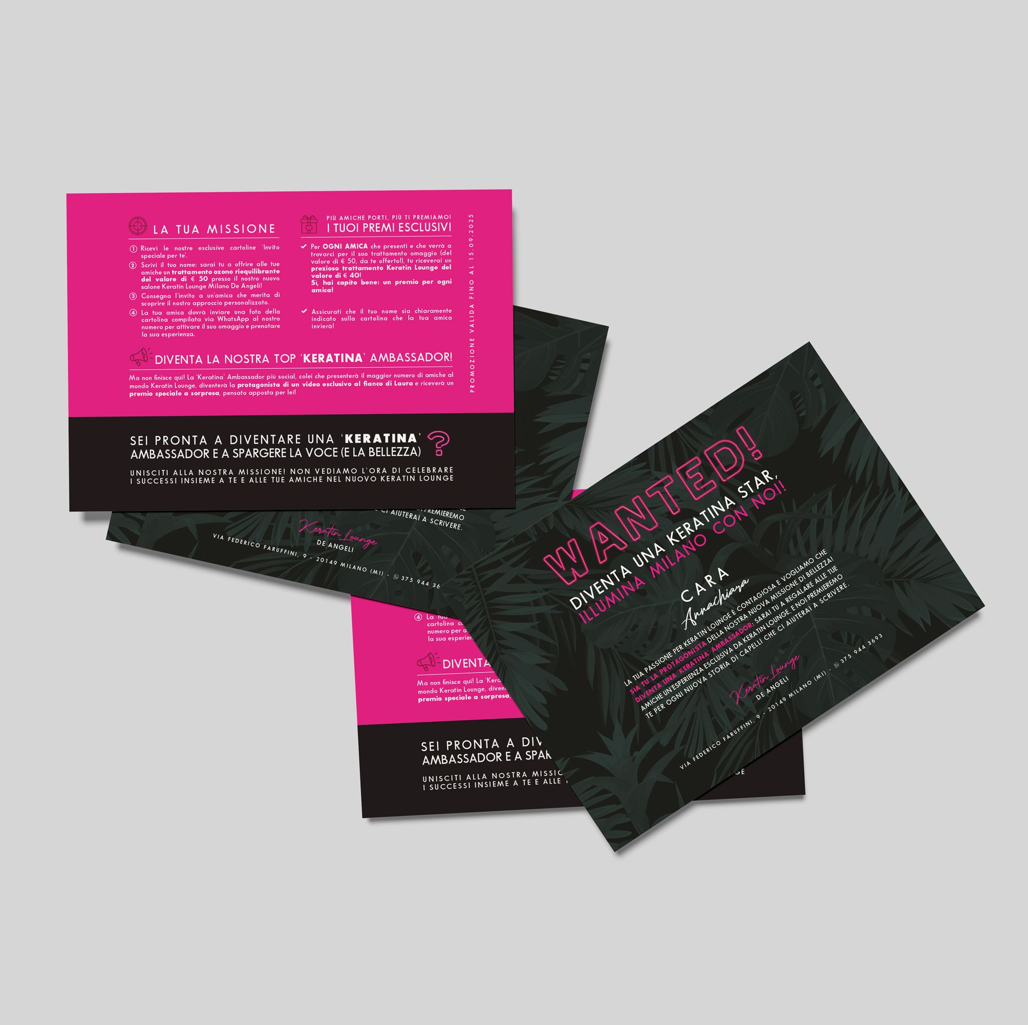 WillBe - Brand Positioning Hair Care - postcard design